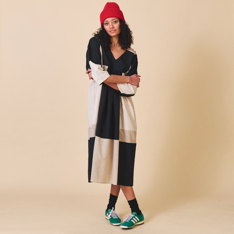 Women's Cotton Betty Dress - Mono Mix