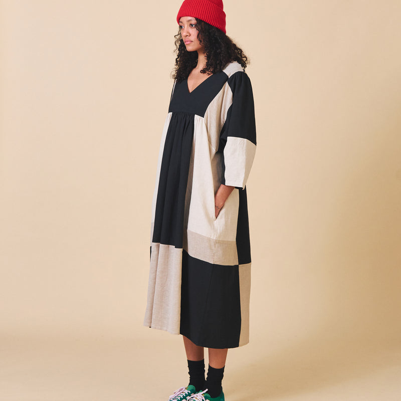 Women's Cotton Betty Dress - Mono Mix