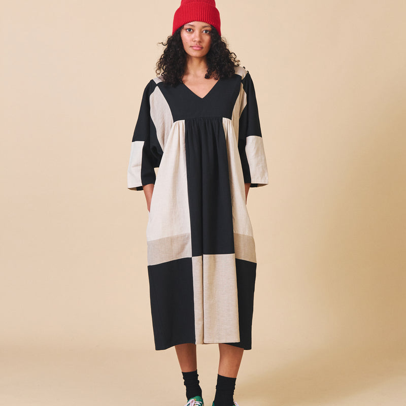 Women's Cotton Betty Dress - Mono Mix
