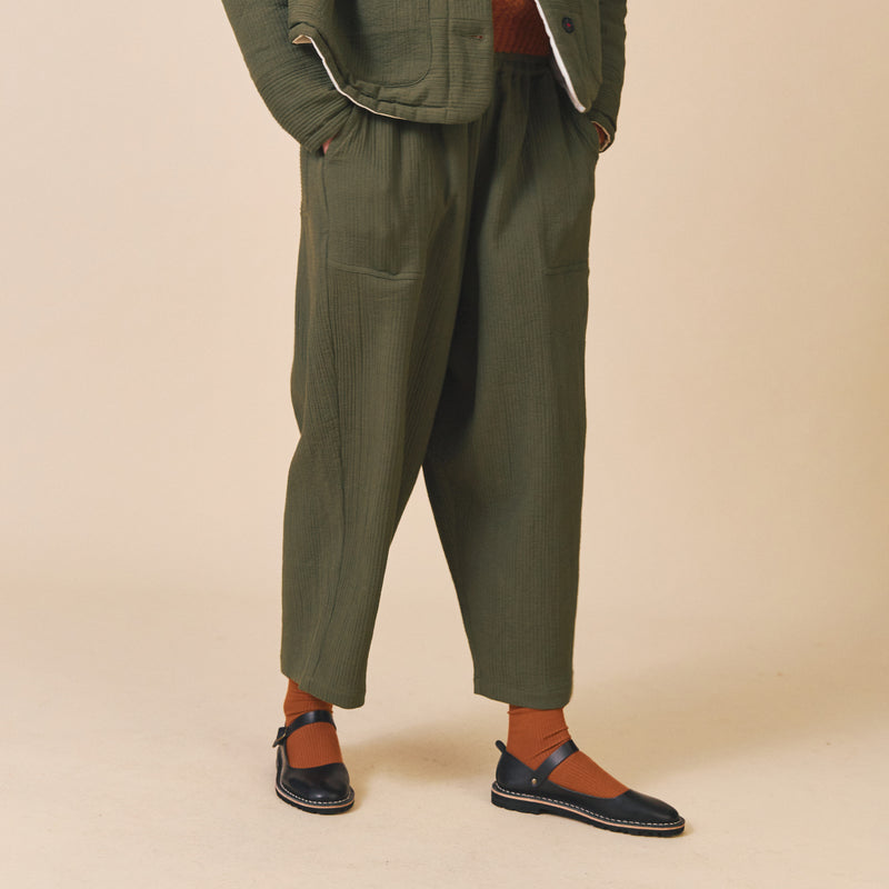 Women's Cotton Billy Trousers - Olive