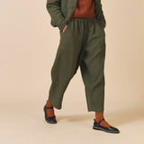 Women's Cotton Billy Trousers - Olive
