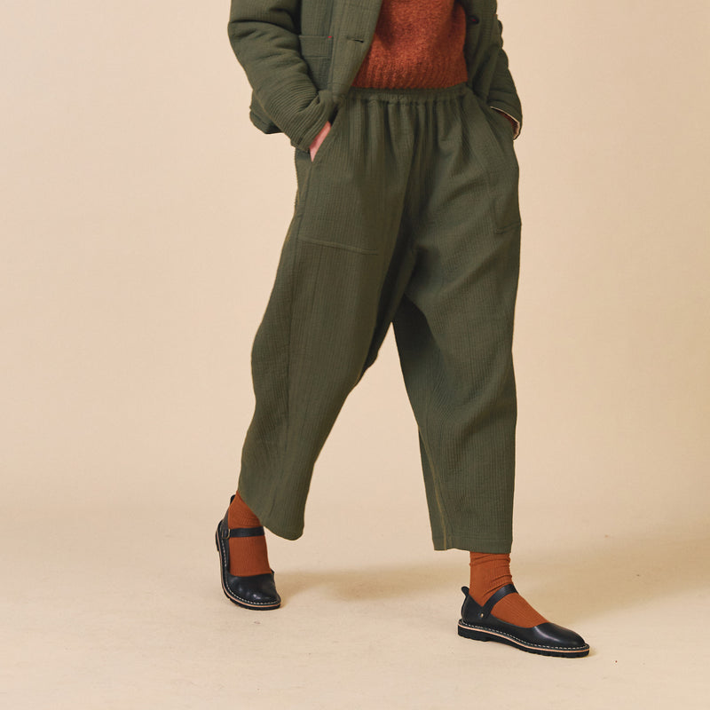 Women's Cotton Billy Trousers - Olive