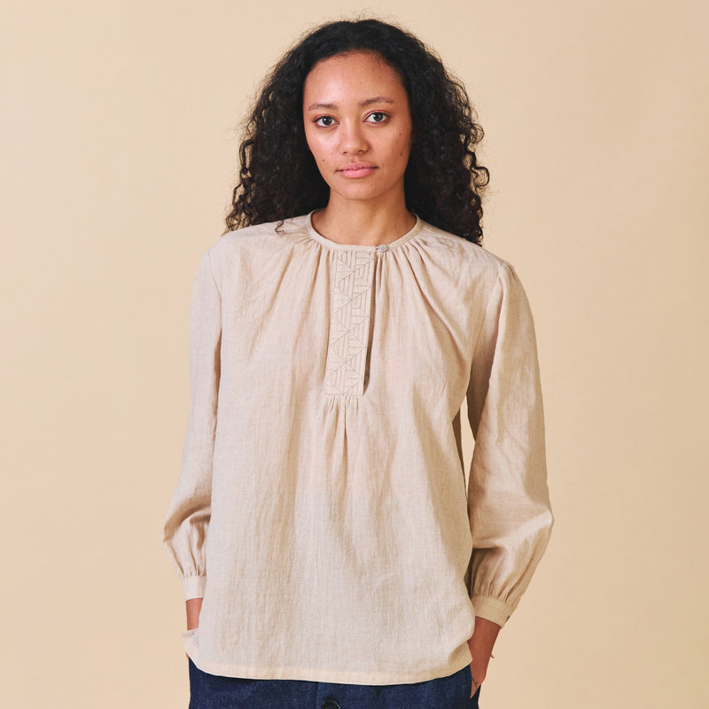 Women's Cotton Nancy Shirt - Oat