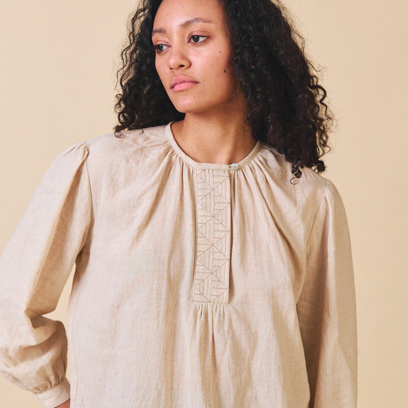 Women's Cotton Nancy Shirt - Oat