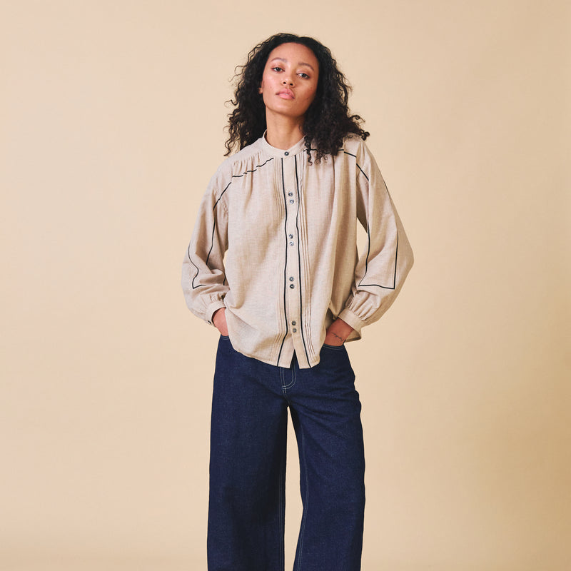 Women's Cotton Willow Shirt - Stone