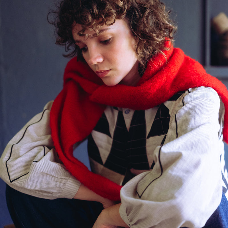 Women's Cotton Sib Vest - Mono Mix