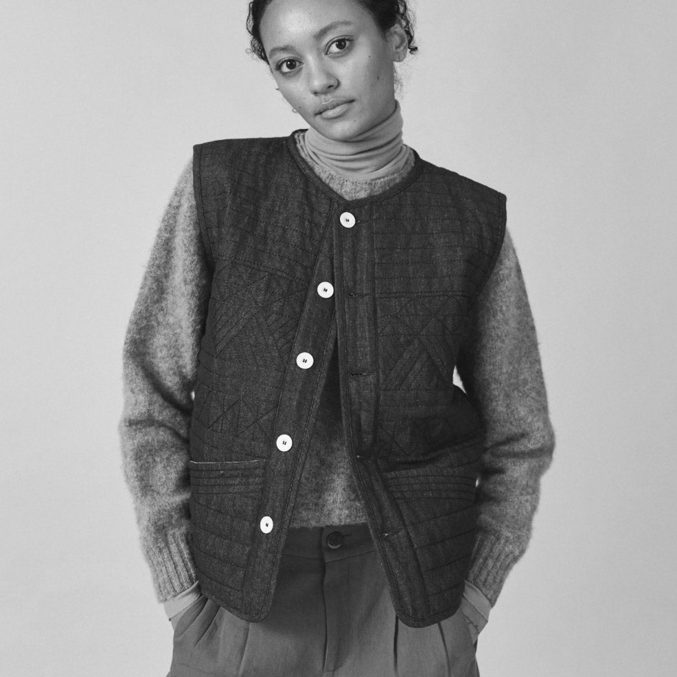 Women's Hemp/Cotton Joy Vest - Oat – MamaOwl