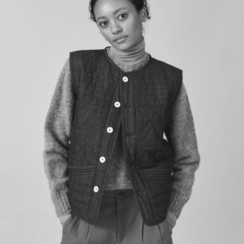 Women's Hemp/Cotton Joy Vest - Oat