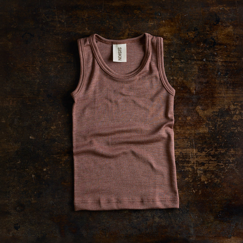 Swift Kids Top - Merino Wool & Silk - Russet
