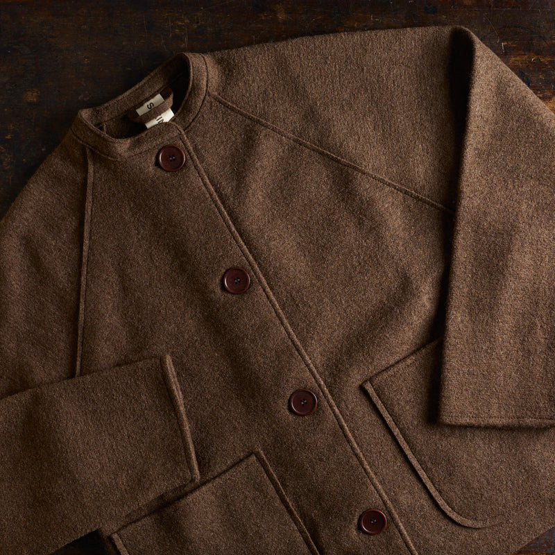 Women's Creek II Jacket - Boiled Merino Wool - Hazelnut
