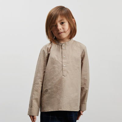 Cotton Lucca Shirt - Roasted Brown