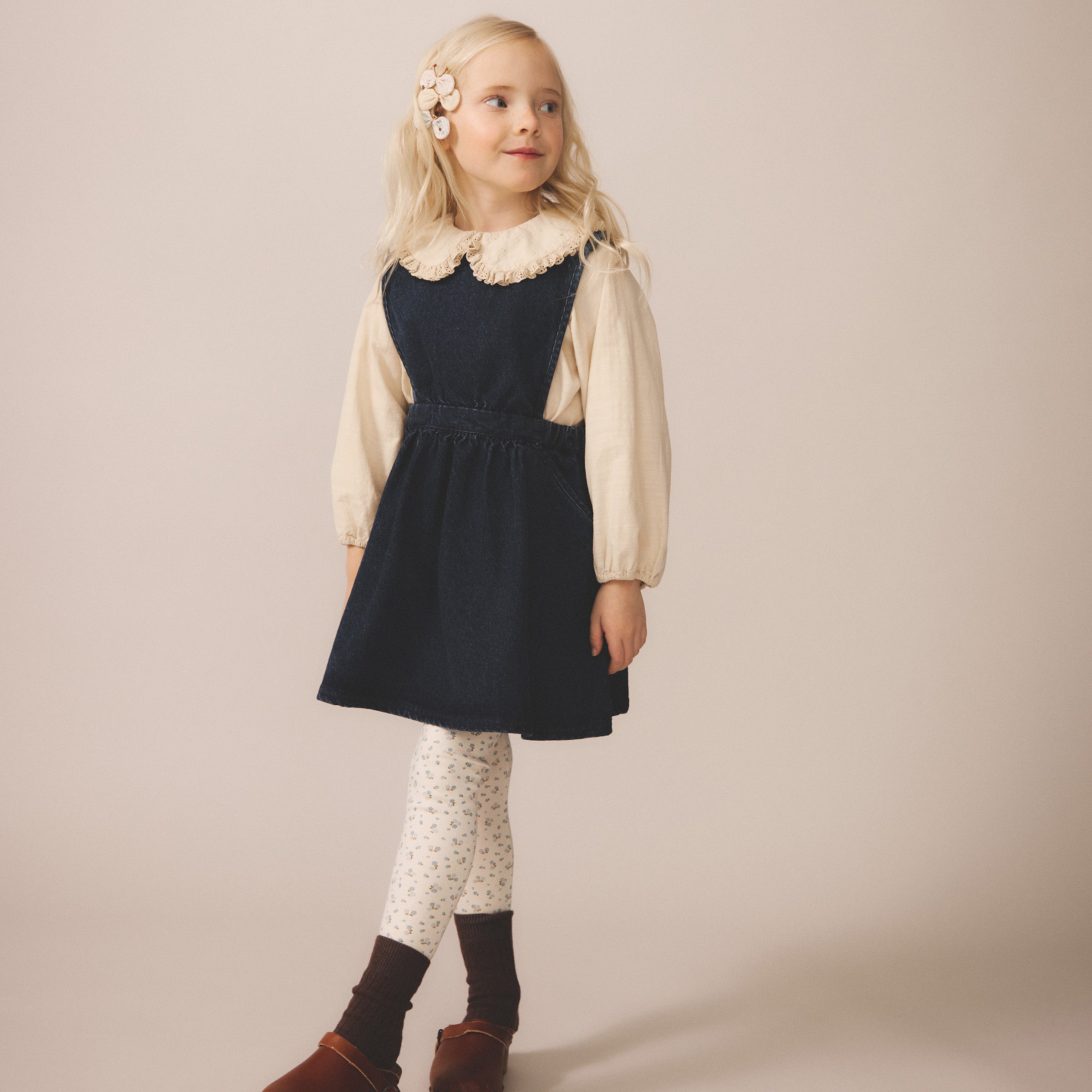 Kids Cotton Tippi Pinafore - Eco Wash – MamaOwl