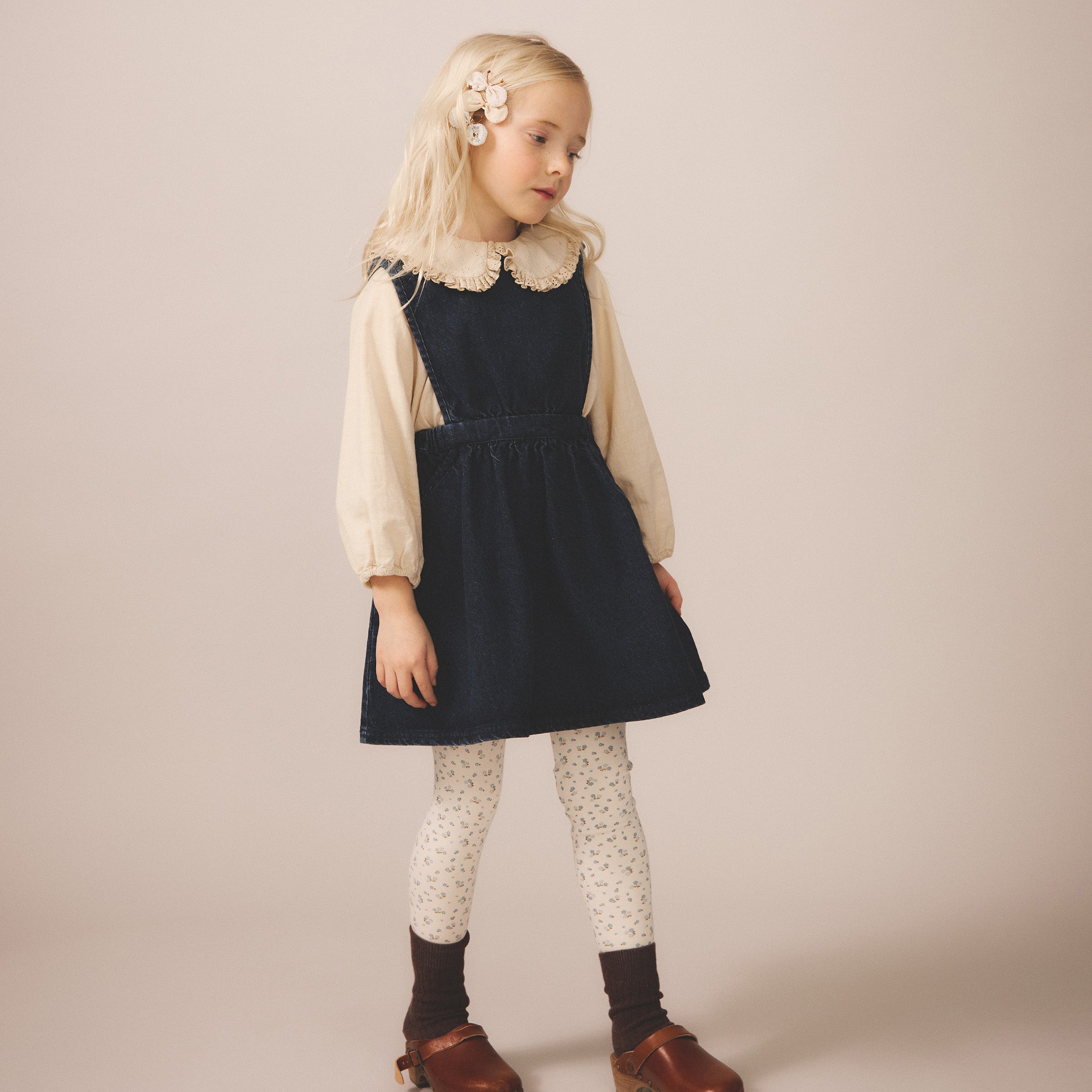 Kids Cotton Tippi Pinafore - Eco Wash – MamaOwl