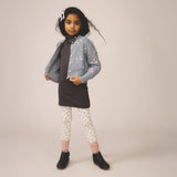 Kids Merino Wool Hilma Cardigan - Powder