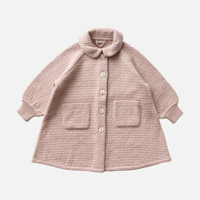Kids Merino Wool Ruth Coat - Rose Smoke