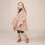 Kids Merino Wool Ruth Coat - Rose Smoke