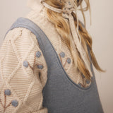 Kids Merino Wool Wilma Pullover - Linen