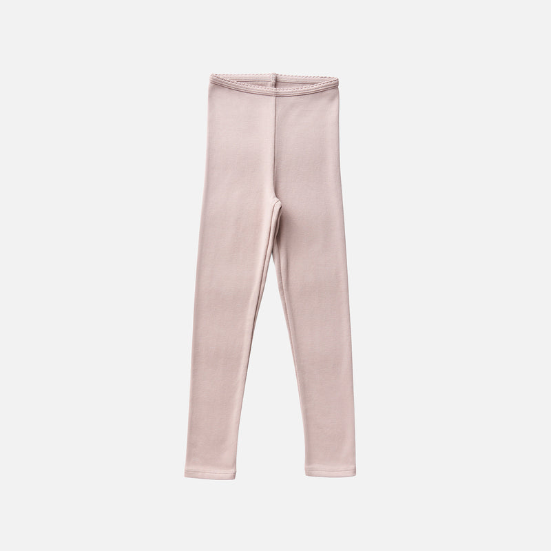 Kids Pima Cotton Stretch Leggings - Pigeon