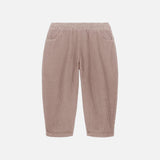 Cotton Corduroy Carrot Pants - Light Mauve