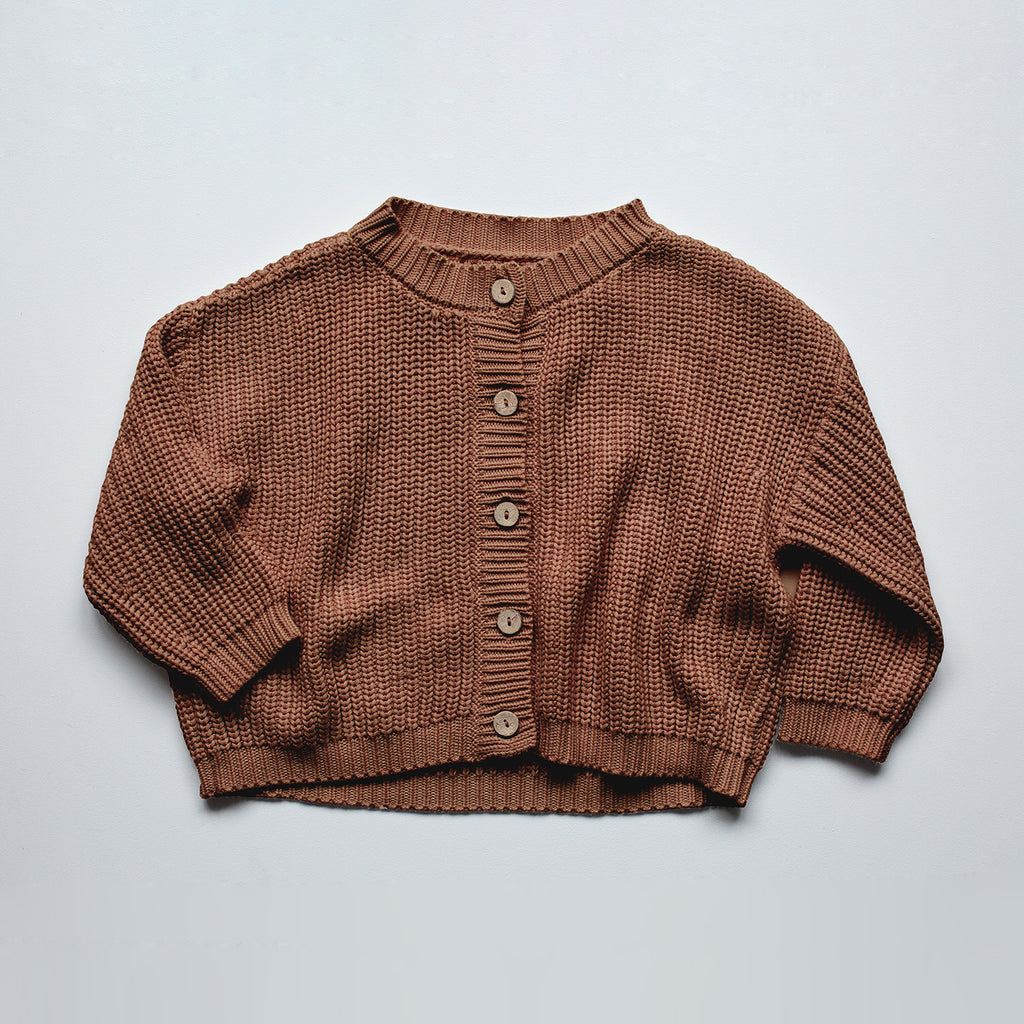 Cotton chunky knit outlet cardigan