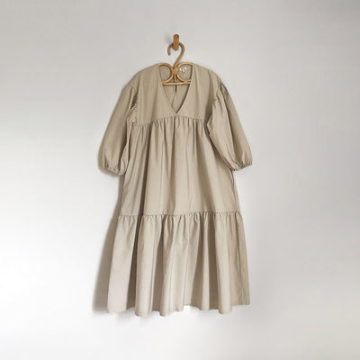 Womens Cotton Harriet Dress - Ecru