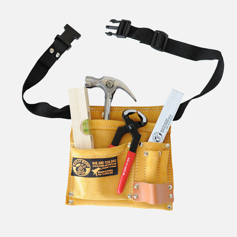 Tool Belt Kit with Level & Pincers - Set of 6