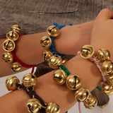 Cotton Plaited Wristband with Bells