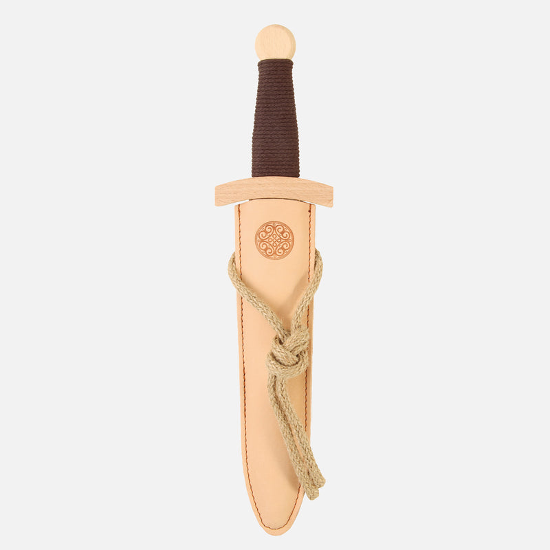 Wooden Viking Dagger & Leather Sheath