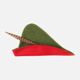 Cotton Hunters Hat - Green/Red