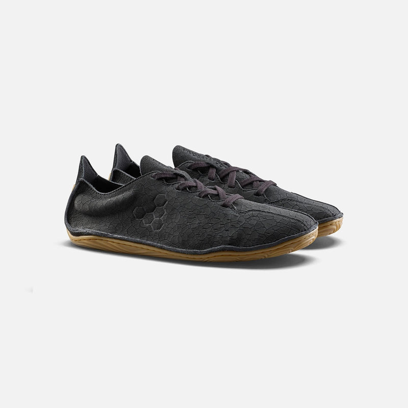 Women's Cracked Leather Sensus Shoes - Obsidian Cracked Leather