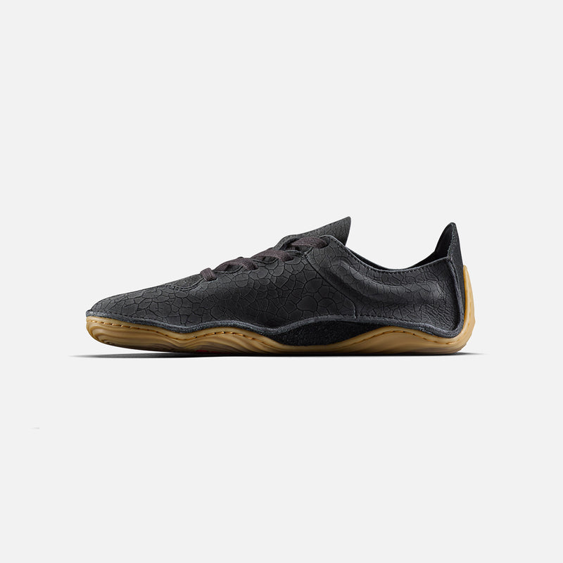 Women's Cracked Leather Sensus Shoes - Obsidian Cracked Leather