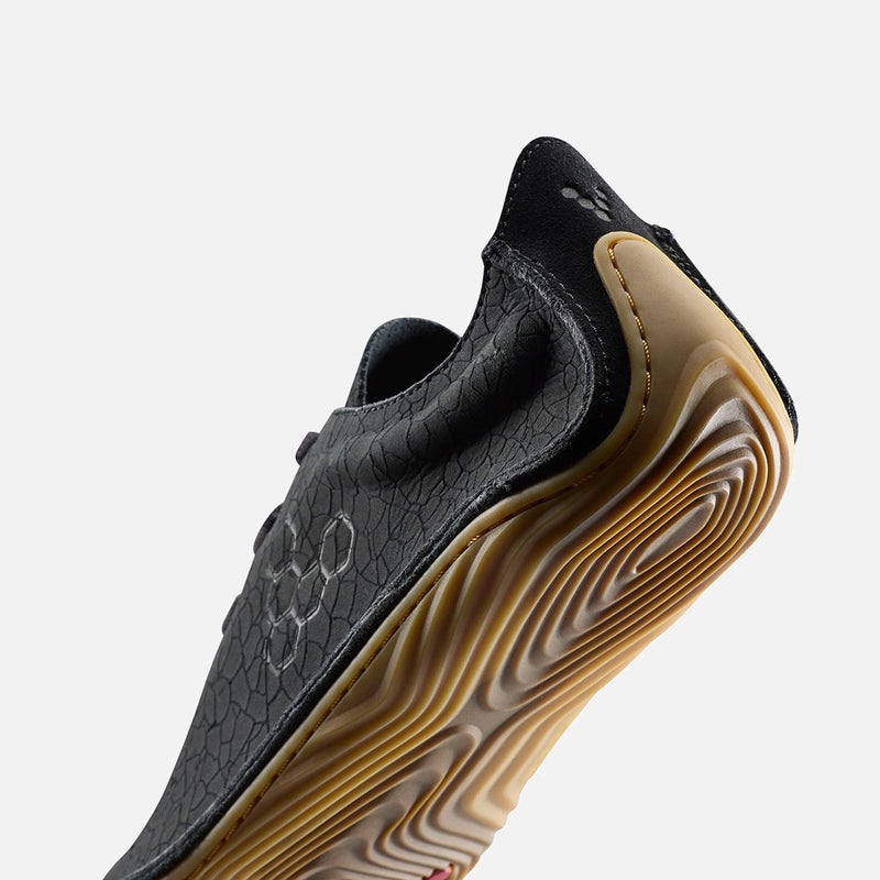 Women's Cracked Leather Sensus Shoes - Obsidian Cracked Leather