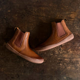 Women's Leather Sensus Chelsea Boots - Dark Tan