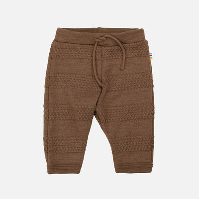 Baby & Kids Merino Wool Sailor Knit Pants - Caramel
