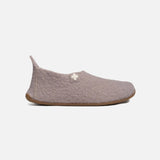 Adults Boiled Wool Swiss Cross Slipper Shoe - Clay