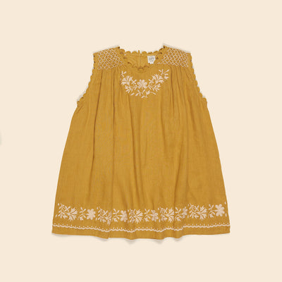 Linen Edie Overdress - Goldenrod