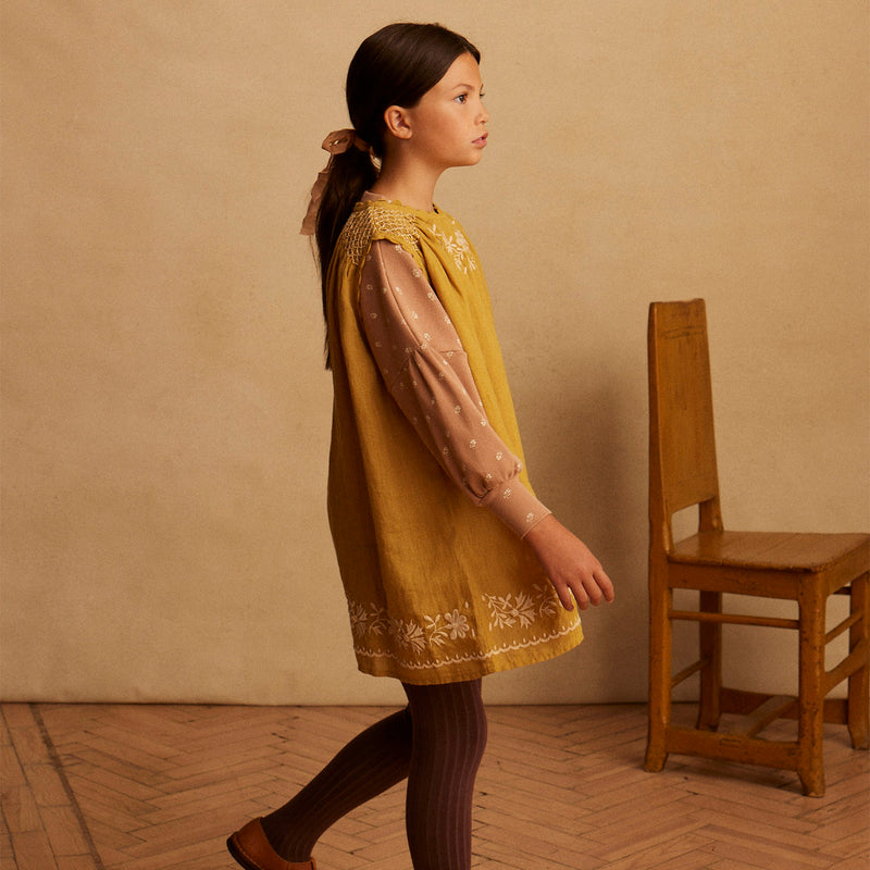 Linen Edie Overdress - Goldenrod