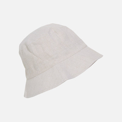 Baby & Kids Cotton Bucket Hat - Silver Sage Stripe