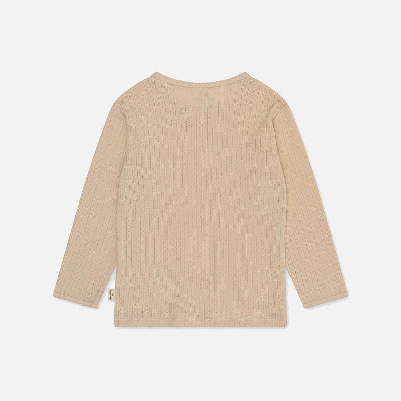 Baby & Kids Cotton Minnie LS Top - Brazilian Sand