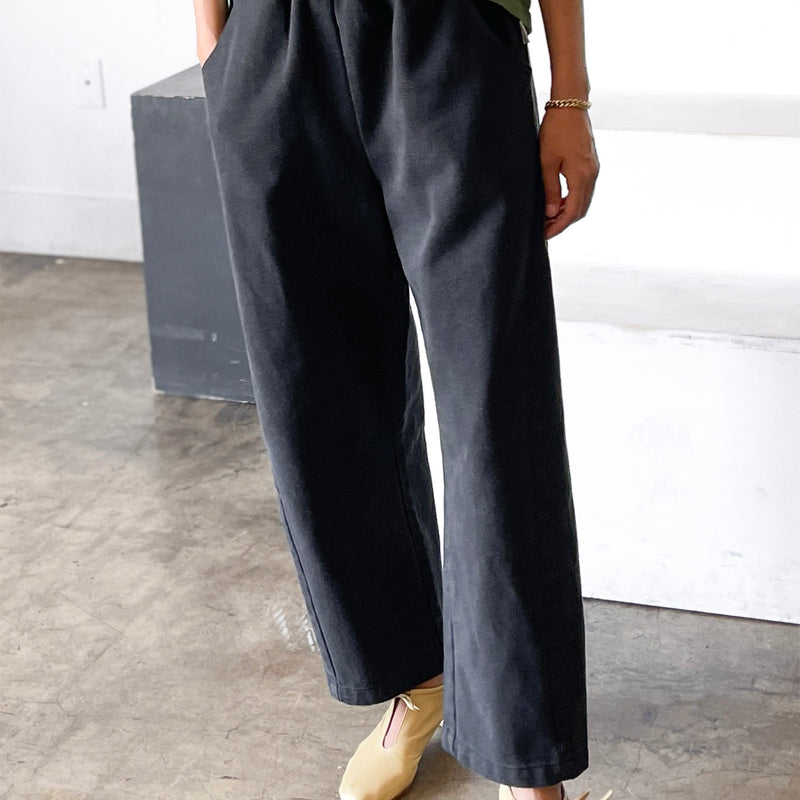 Womens Cotton Arc Pants - Black Canvas