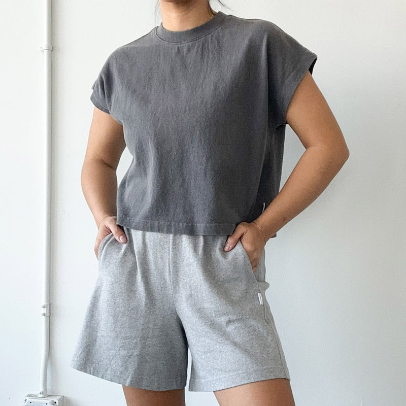 Womens Cotton Jeanne Tee - Coal