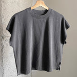 Womens Cotton Jeanne Tee - Coal