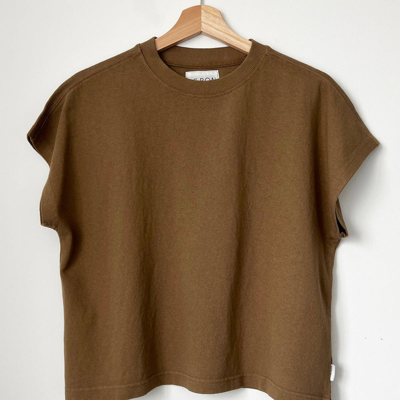 Womens Cotton Jeanne Tee - Tobacco