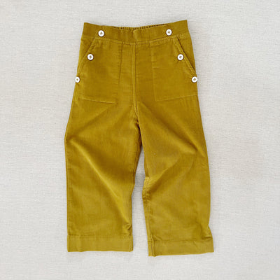 Baby & Kids Cotton Remy Corduroy Pants - Olive