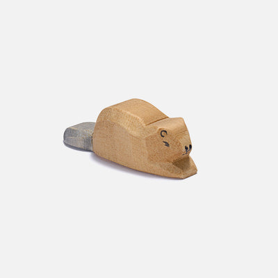 Handcrafted Wooden Baby Beaver