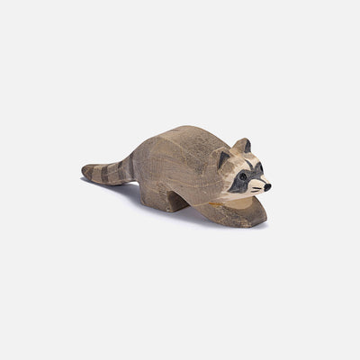 Handcrafted Wooden Baby Raccoon