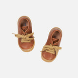 Toddler Leather Lace Shoes - Cognac