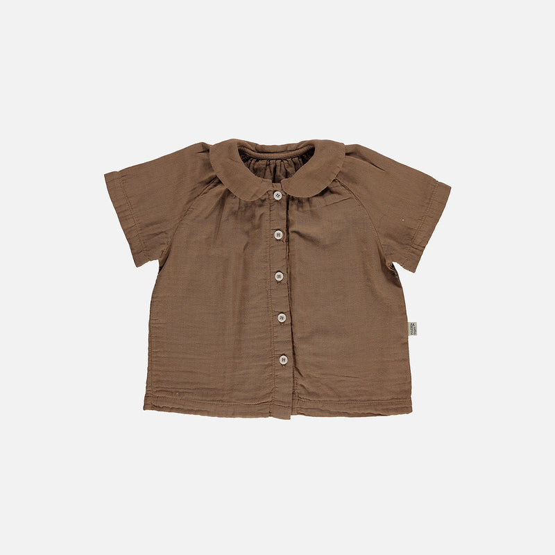 Cotton Ancolie Blouse - Toffee