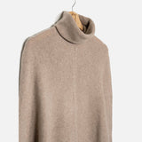 Women's Recycled Cashmere Elisabetta Poncho - Beige Sabia