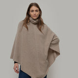 Women's Recycled Cashmere Elisabetta Poncho - Beige Sabia